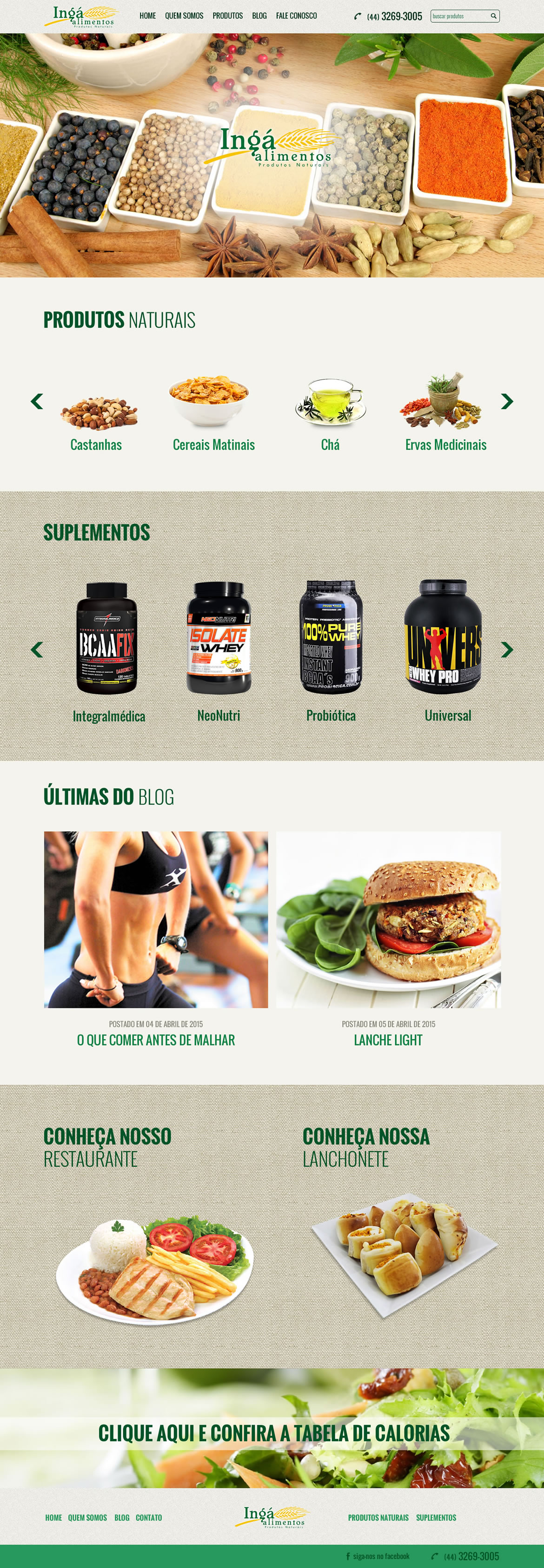 Homepage - Ingá Alimentos